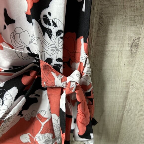 Brownstone Studio Womens White Black Red Short Sleeves Blouse Size Large - Picture 5 of 5